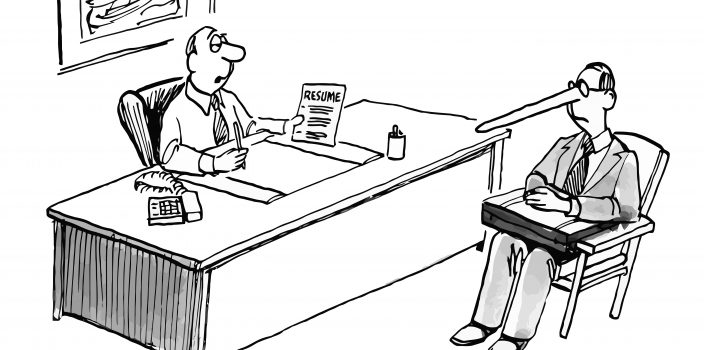 Exaggerating on CVs