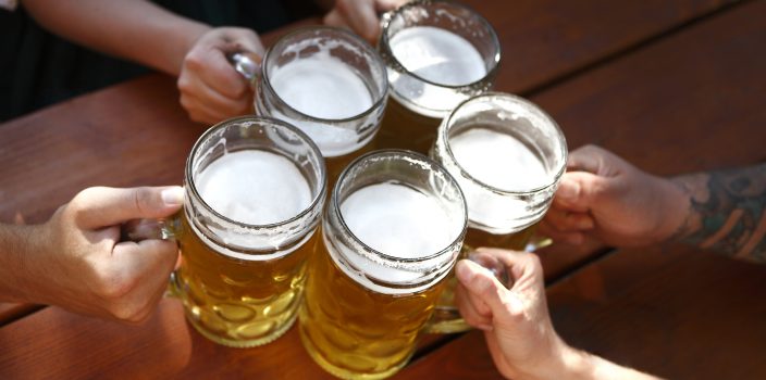Students Drinking